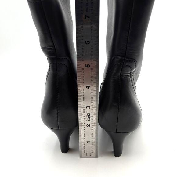 Nordstrom Atema Pull-On Kitten Heel Bootie Women's Black Size US6.5 EU37 - Picture 5 of 10